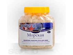 Соль для ванн. Применение соли для ванны